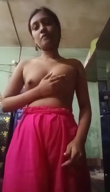 slim Bengali sex girl fingering her horny pussy
