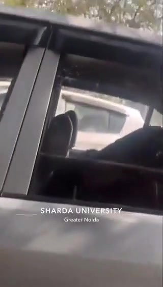 Noida University girl outdoor sex in car
