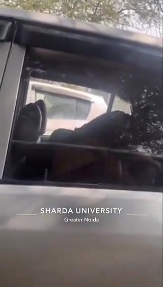 Noida University girl outdoor sex in car
