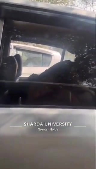 Noida University girl outdoor sex in car