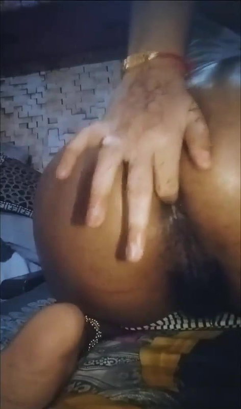 horny girl oil massaging big boobs and bushy pussy