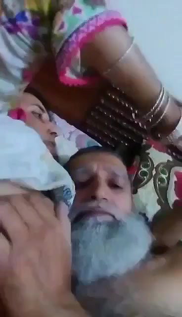 old man playing with big boobs of daughter in law