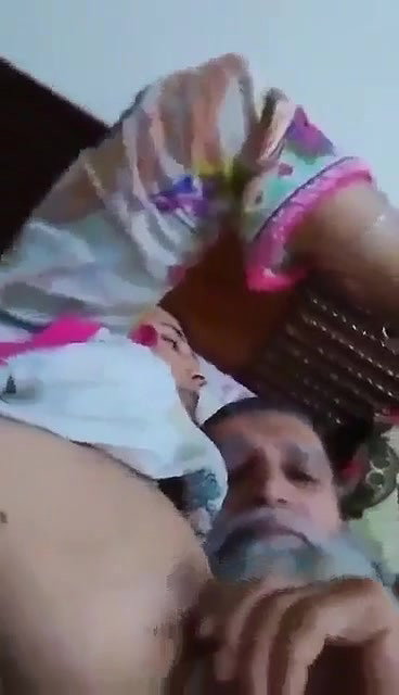 old man playing with big boobs of daughter in law