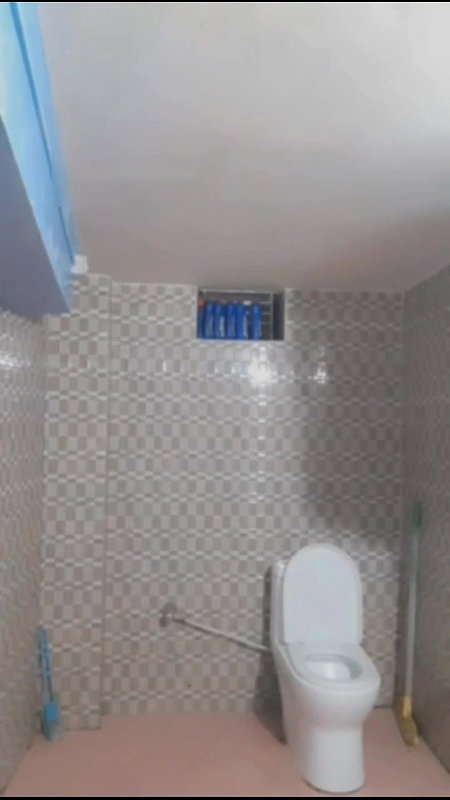 cute girl boob press in topless in bathroom