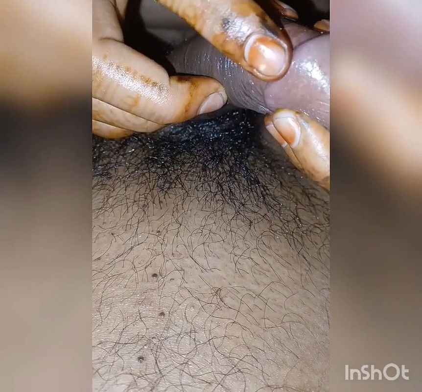 Playing hand gob with new married bhabhi in village