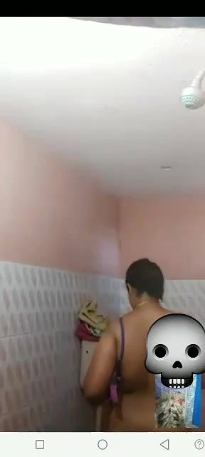 big boobs wife naked bathing viral video call