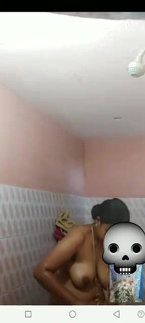 big boobs wife naked bathing viral video call