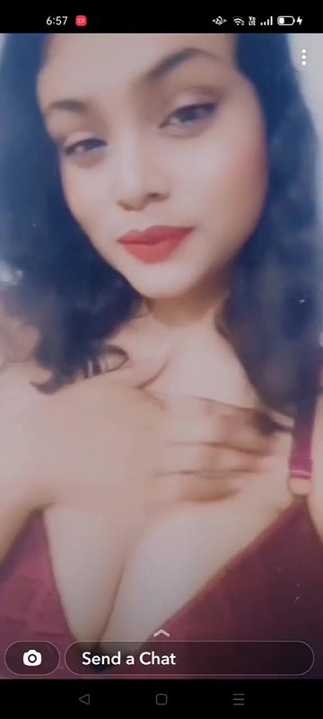 GF showing big boobs and teasing by hiding nipple