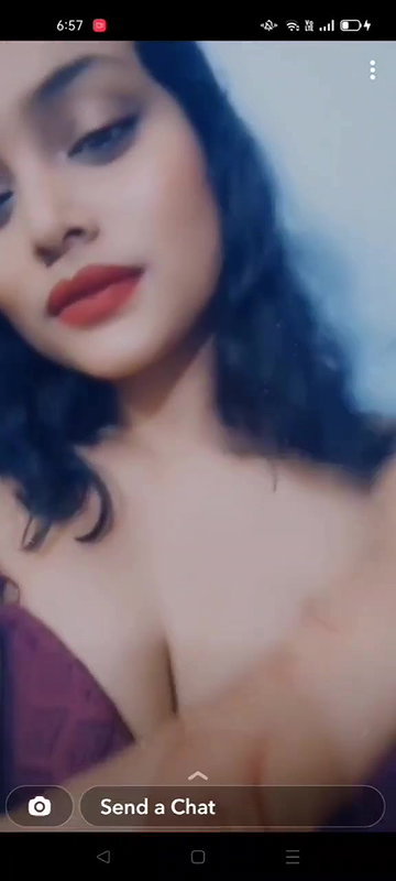 GF showing big boobs and teasing by hiding nipple