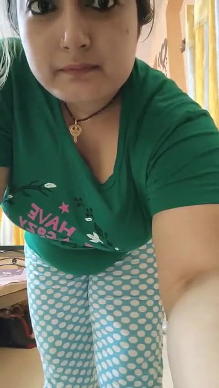 chubby housewife naked pressing big boobs