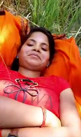 Sexy pussy girl in jungle