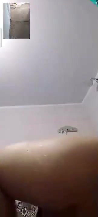 mature MILF aunty shower nude bath video call