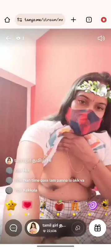Tamil Girl Showing Her Boobs On Tango Private Show