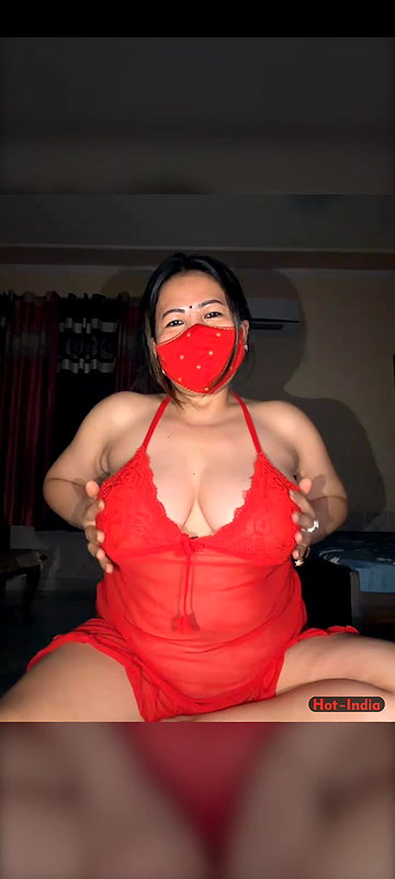 88pink 2 red nighty lips show nepali randi bhabhi