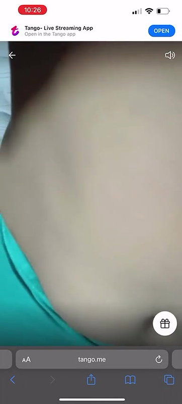 tango girl boob pressing
