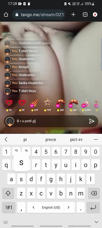 tango girl Kanya nude show