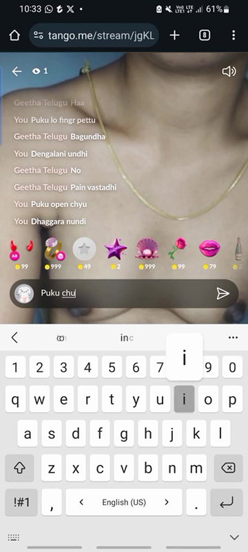 tango girl  Geetha Telugu nude show