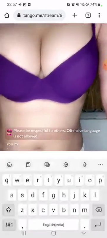 tango girl Cuppy nude show