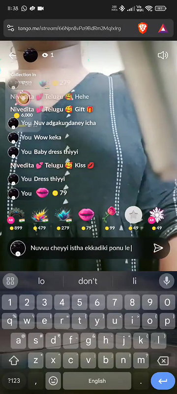 tango girl Nivedita nude show