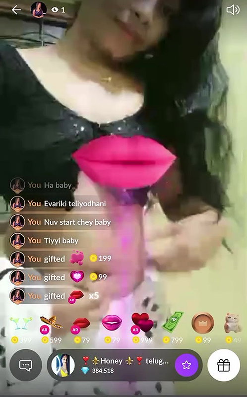 tango girl  Honey boob show