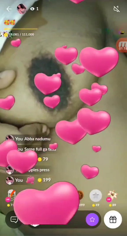 paid girl boob show