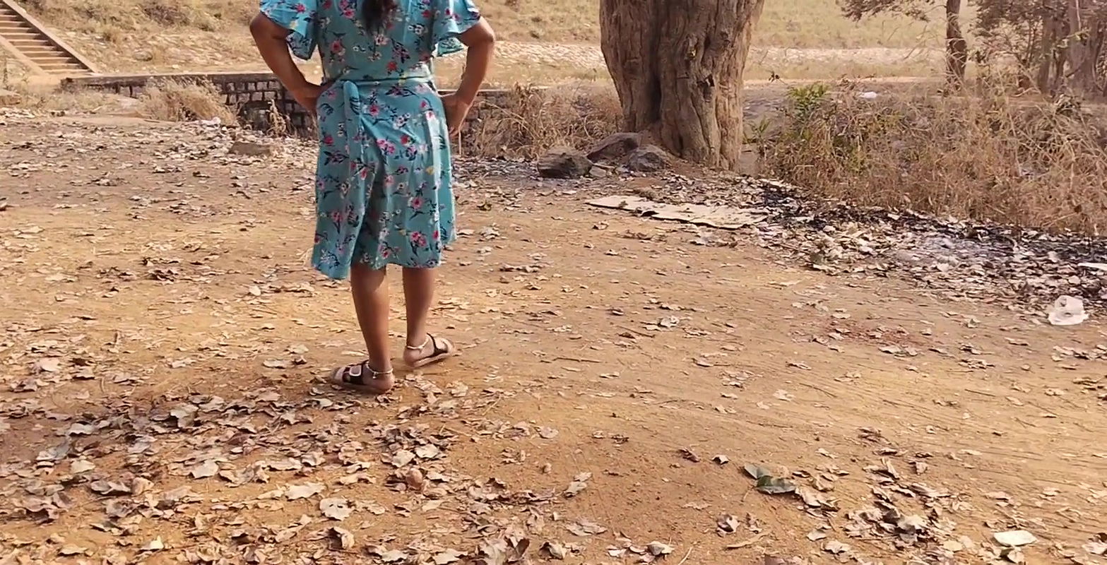 Hot desi sexy girl having fun here with village boyfriend taking bath on river.    .