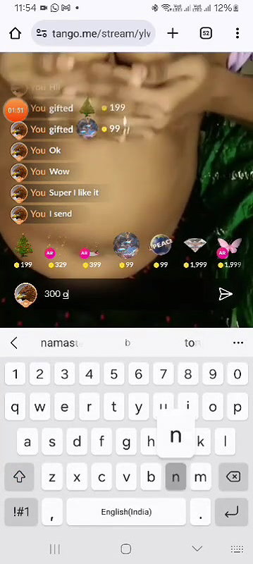 tango girl Navya sree boob show