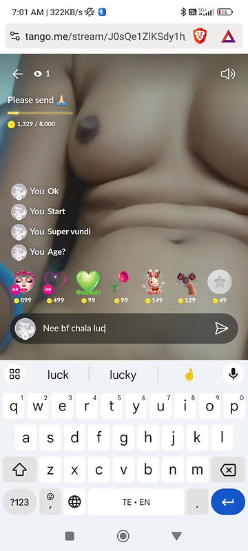 tango girl Honey Pill nude show