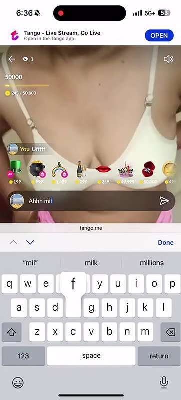 tango girl  lucky lavnya nude show