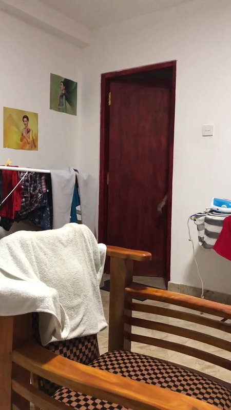 hot wife in hotel room bathrrom after nude bath
