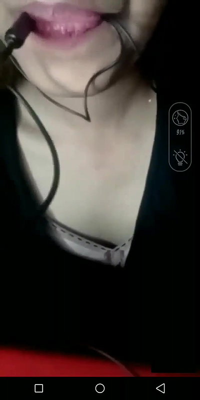 slim girl boob show on video call with lover