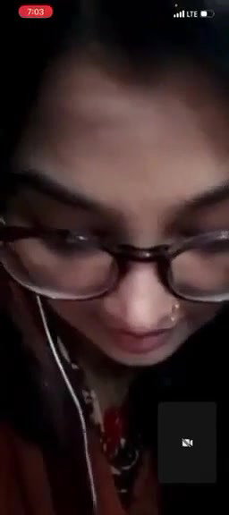 innocent girlfriend showing big boobs on call