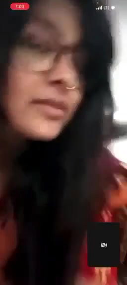 innocent girlfriend showing big boobs on call
