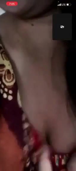 innocent girlfriend showing big boobs on call