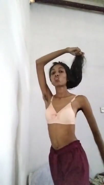 Srilankan Slim Girl Stripping For Boyfriend   strip