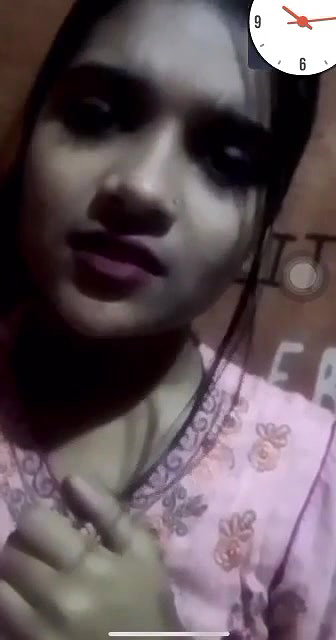 cute college girl boobs show on a video call