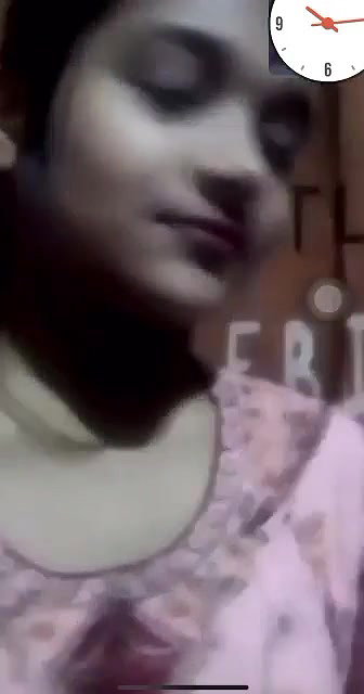 cute college girl boobs show on a video call