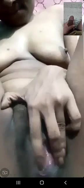 horny girl viral fingering pussy on video call sex