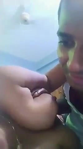 hot couple foreplay boob sucking Bengali sex