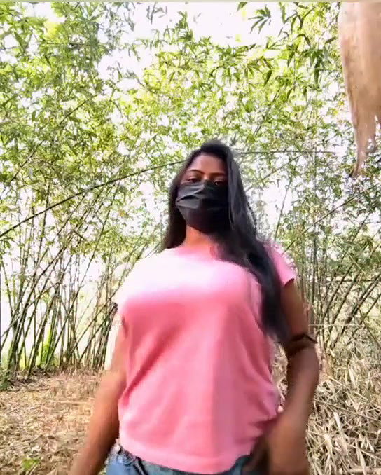 girl Nude Jungle Outdoor Public place Nude show