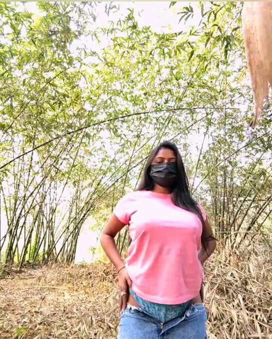 girl Nude Jungle Outdoor Public place Nude show