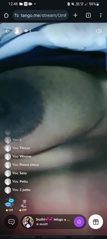 tango bahbhi Sruthi nude show
