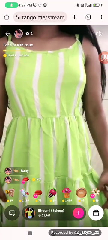 tango girl Bhoomi boob show