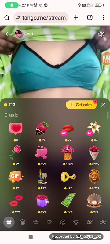 tango girl Bhoomi boob show