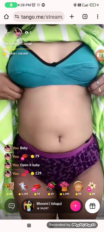 tango girl Bhoomi boob show