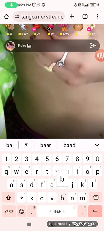 tango girl Bhoomi boob show