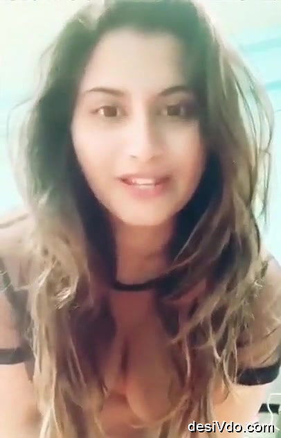 Bicth Showing her Boobs on her Birthday