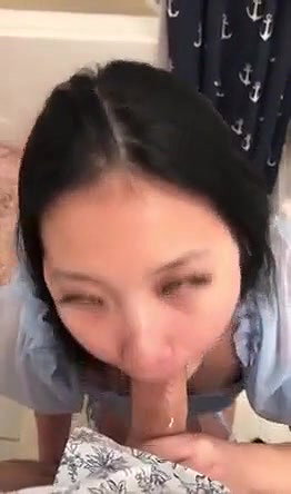 Asian Tiktok Influencer Sucking and Recieving Facial