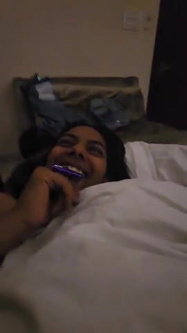 Indian lovers post sex nude fun in hotel room