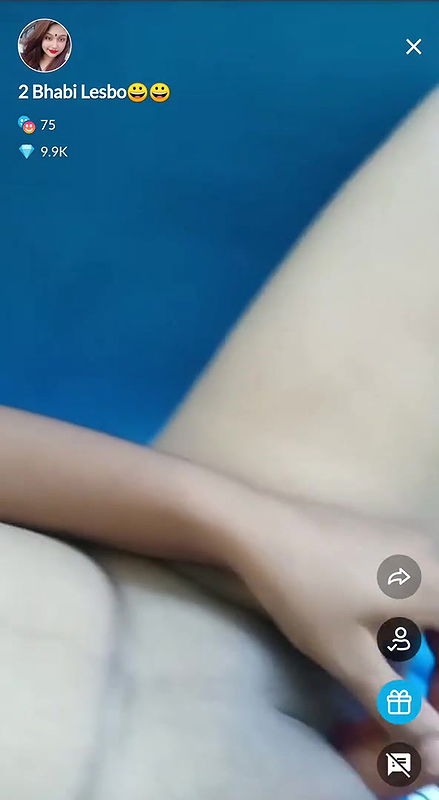 2 Bhabi Lesbo Full Nude Show with Masturbation on Tango Live ~ with Face